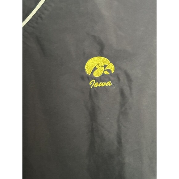 Cutter & Buck Iowa Hawkeyes Black Gold  V Neck Pullover Windbreaker Men XL - Picture 4 of 10